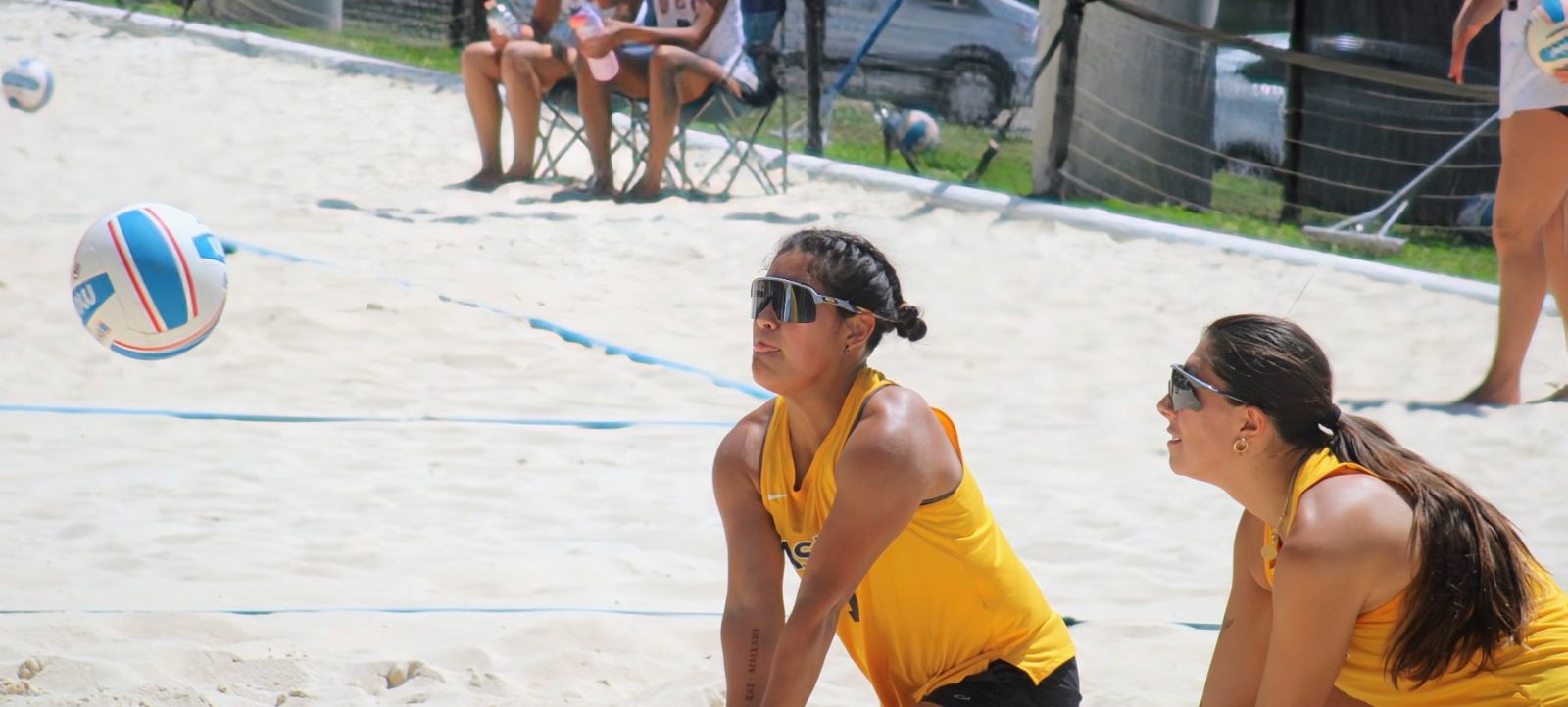 Gaston College's Valentina Rodriguez (left) and Cristina Rotola have taken a team-high 12 victories this season.
