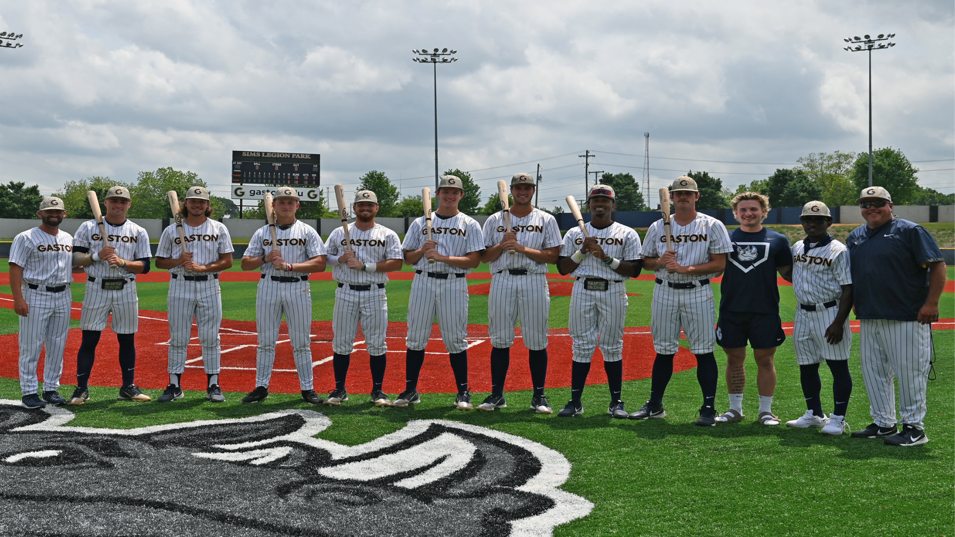 Gaston College honored its sophomore players at Sims Legion Park in May before its next-to-last home game.