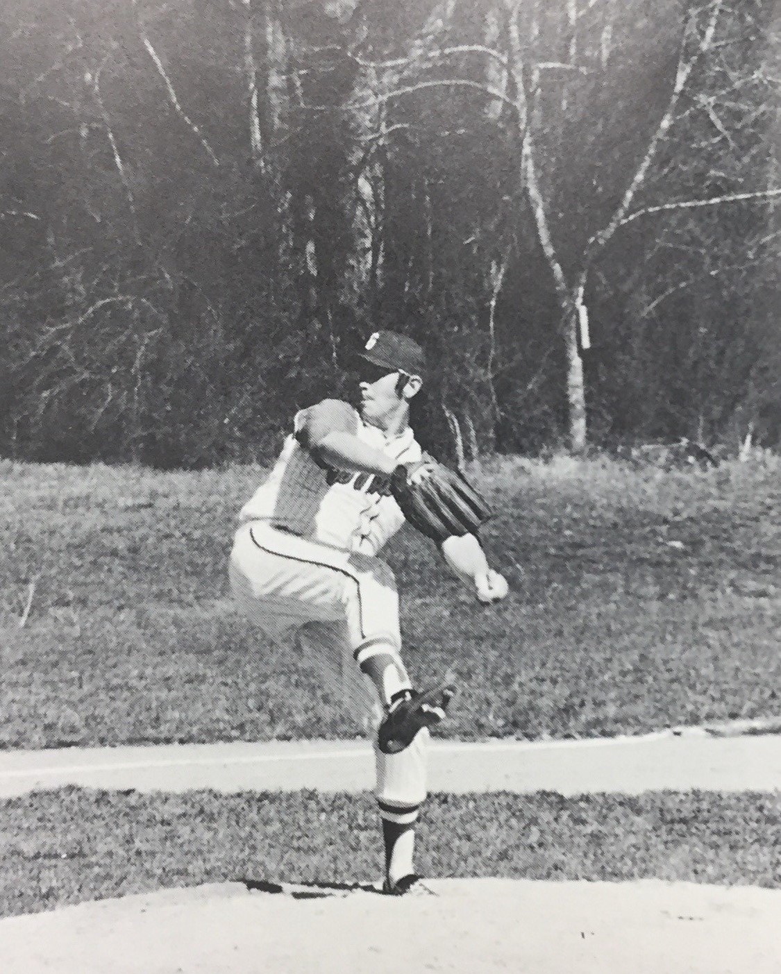 Alan Lindsay throws a pitch during his Gaston College baseball career.