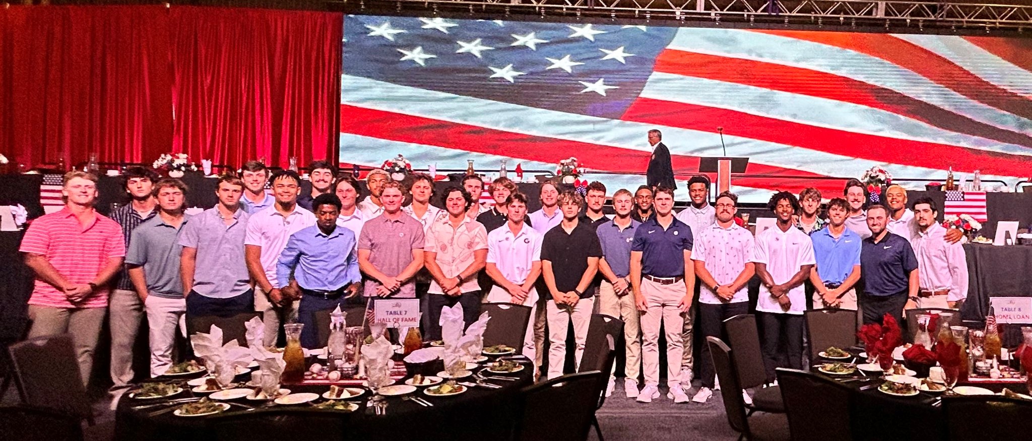 Gaston College's baseball team at the May 26 NJCAA World Series banquet in Grand Junction, Col.