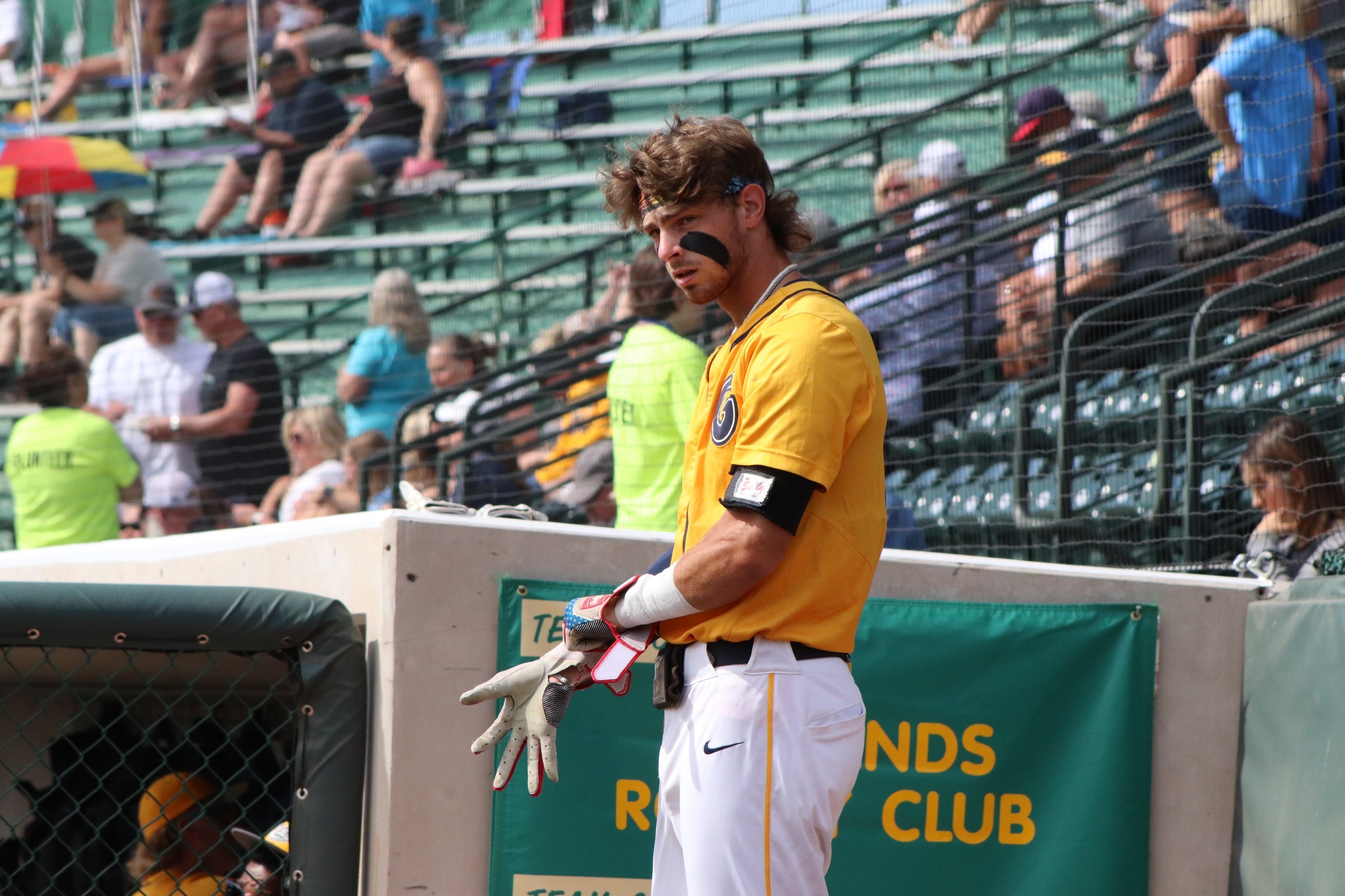 Wade Kelly during Gaston College's 2023 NJCAA World Series appearance in Grand Junction, Col.