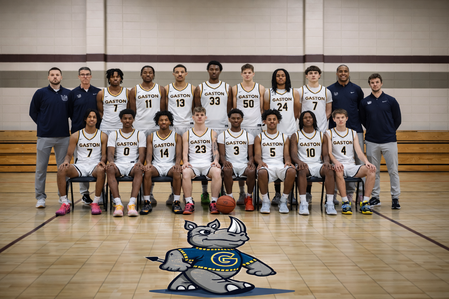 Gaston College's 2025-26 basketball team.