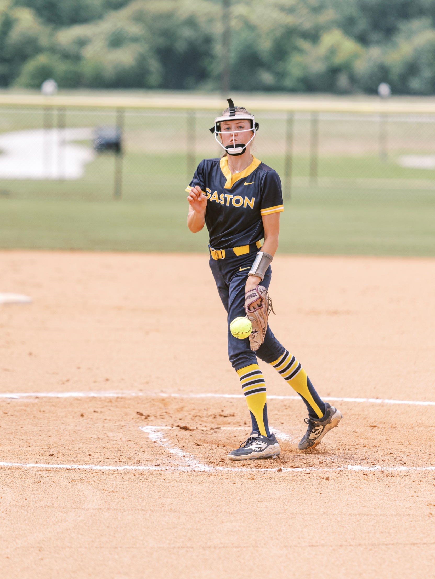 Aidan Ledbetter fires a pitch during the 2026 NJCAA World Series.