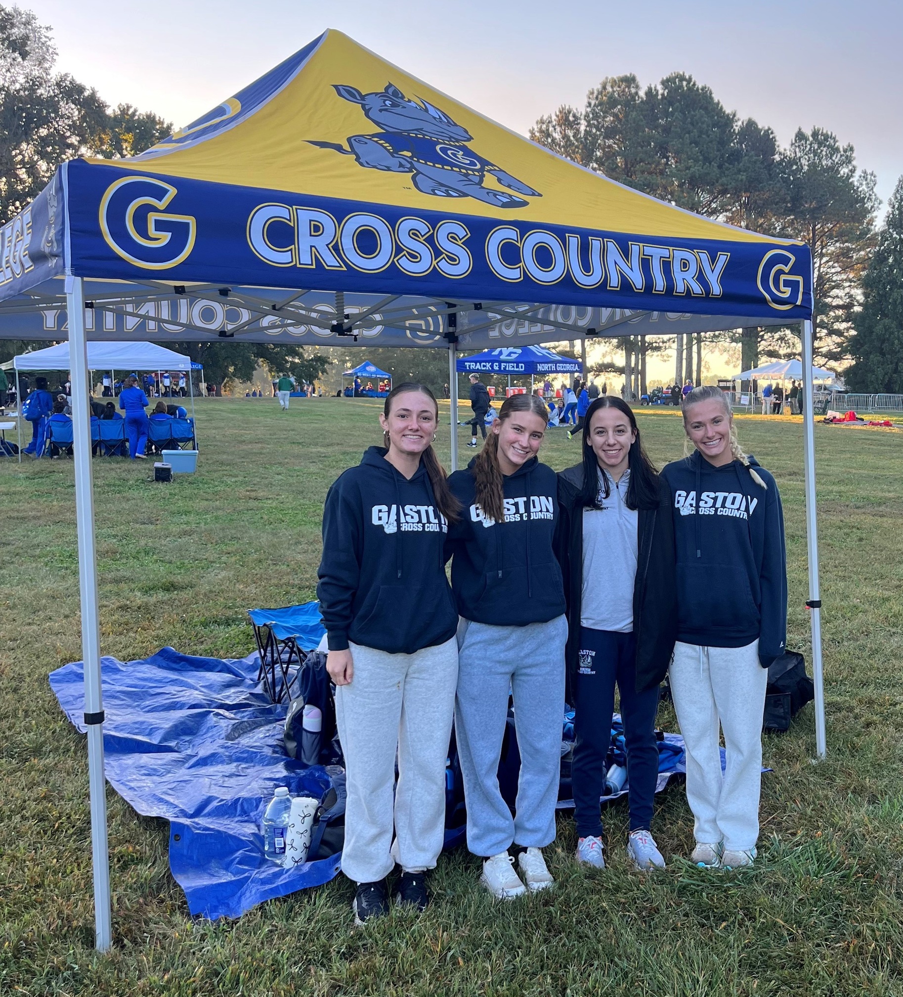 Gaston College women's cross country team at Saturday's USC Upstate Invite in Spartanburg, S.C.